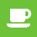 small green icon with coffee cup