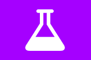 purple box with beaker icon